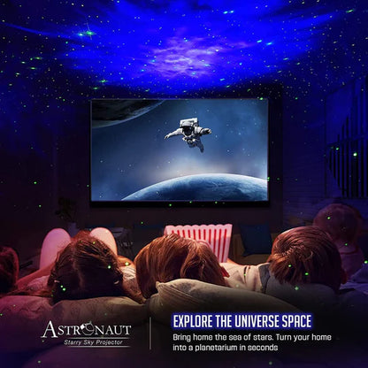 Astronaut Galaxy Projector Rechargeable Lamp with Remote Control